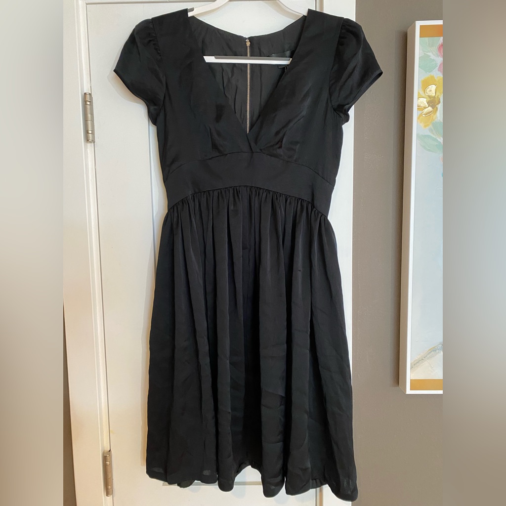 Nwt Jill Stuart Black Silk Dress
